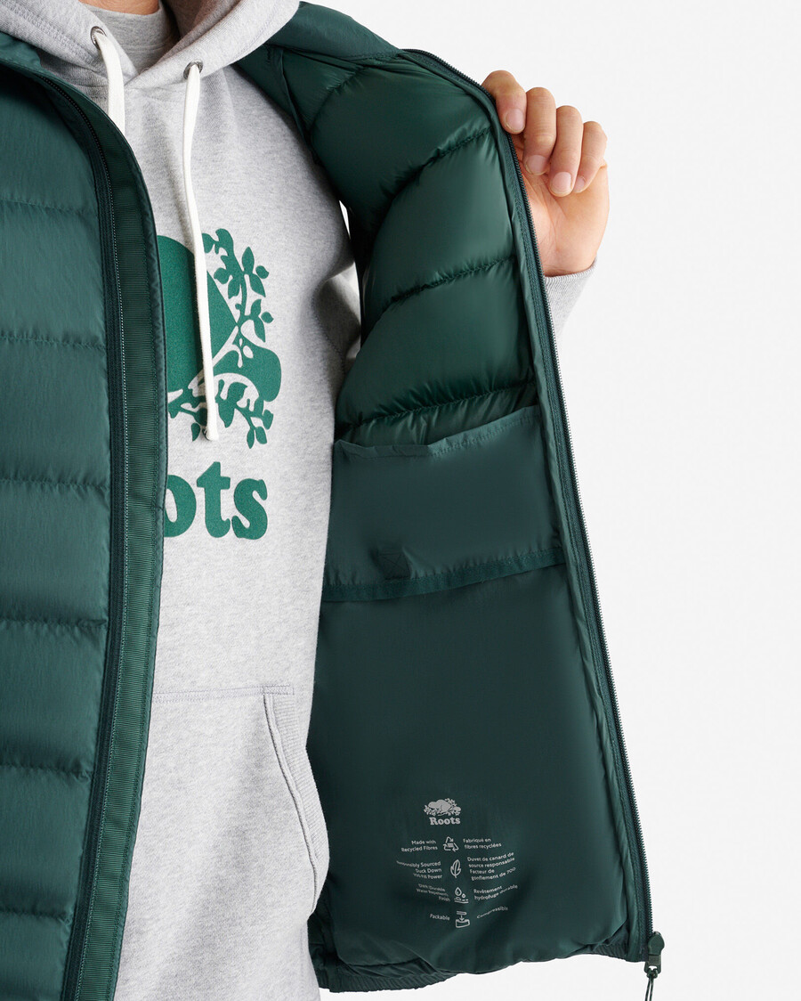 gilet de rangement roots down