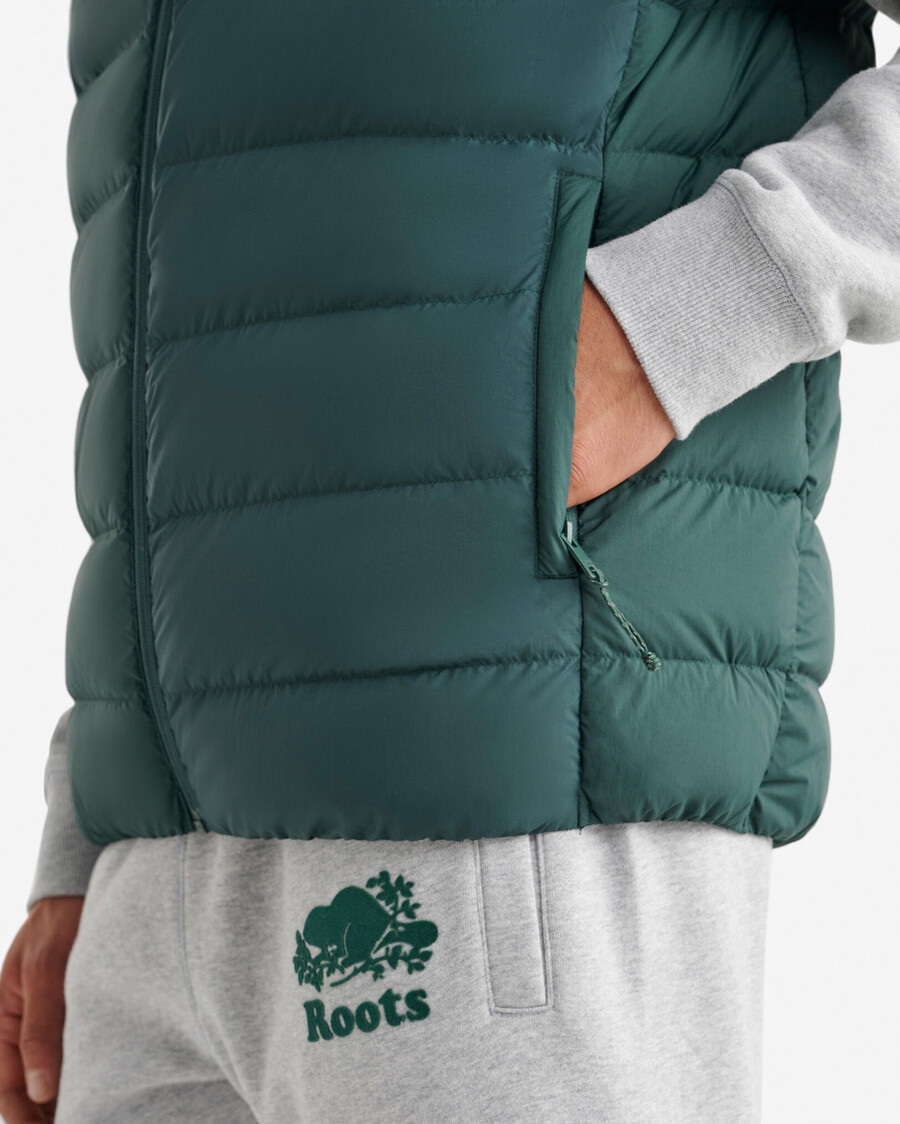 gilet de rangement roots down