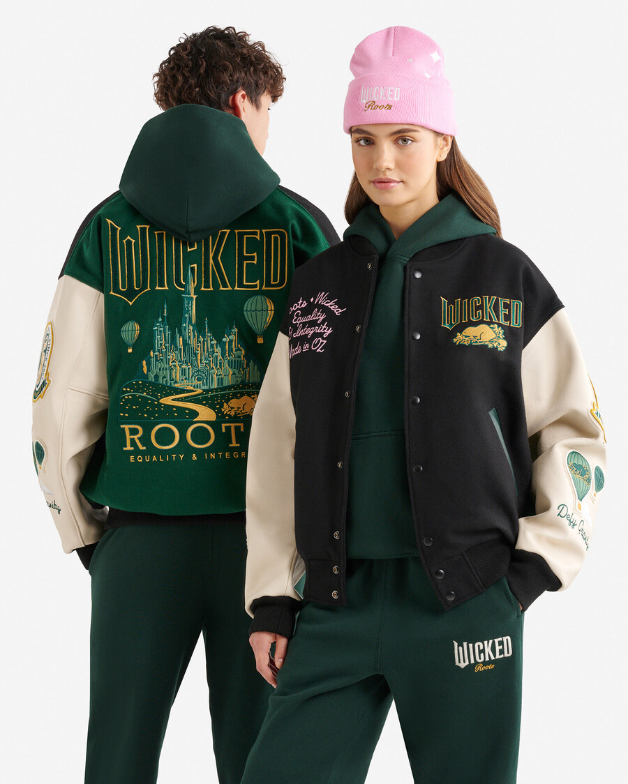 veste universitaire roots x wicked