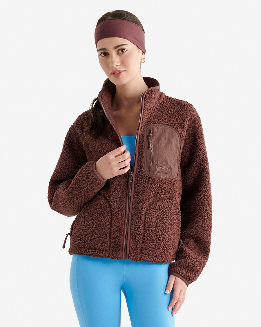 veste polaire en peau de mouton retournée alta