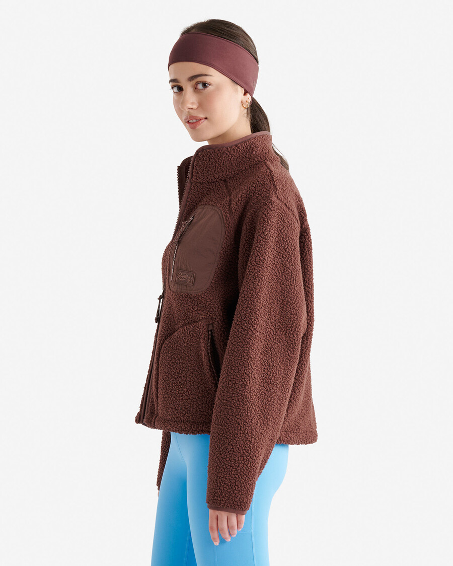 veste polaire en peau de mouton retournée alta