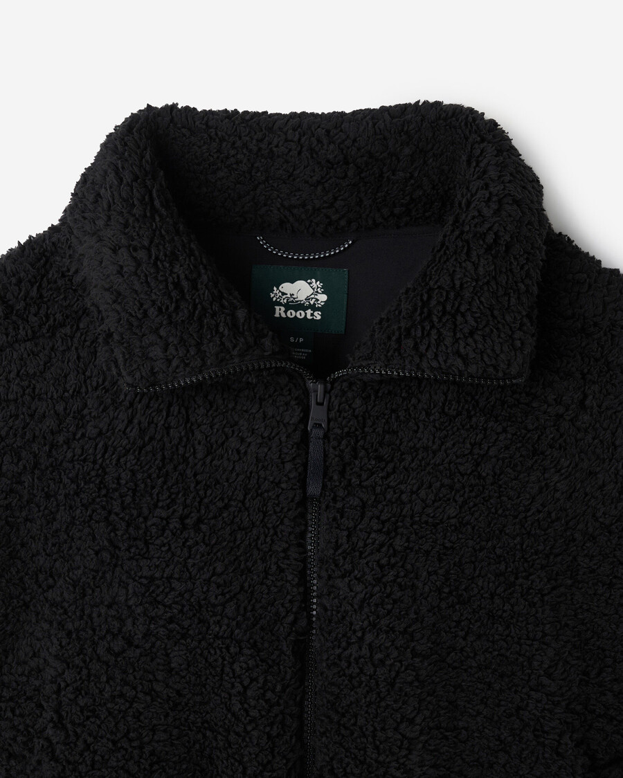 veste polaire en peau de mouton retournée creekside