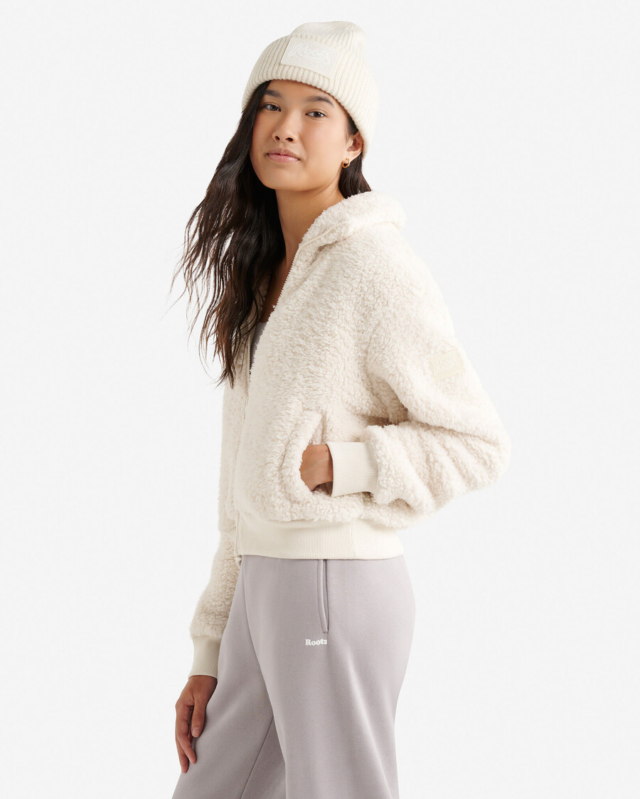 veste polaire en peau de mouton retournée creekside