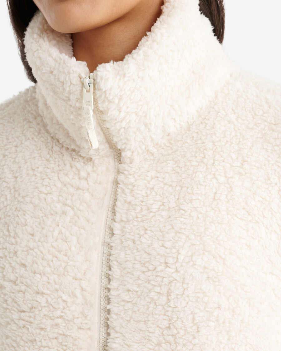 veste polaire en peau de mouton retournée creekside