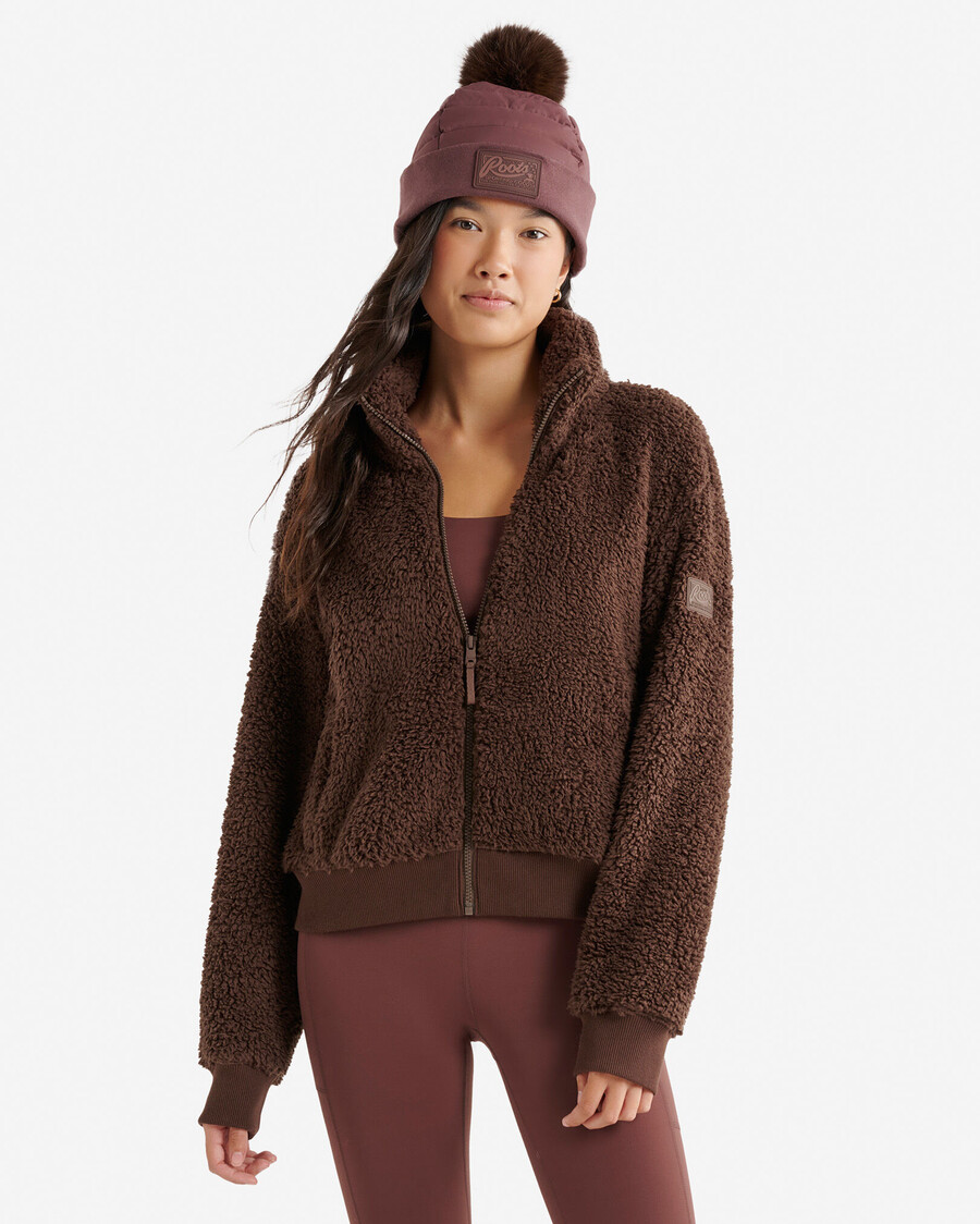 veste polaire en peau de mouton retournée creekside