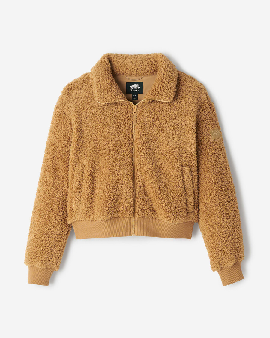 veste polaire en peau de mouton retournée creekside