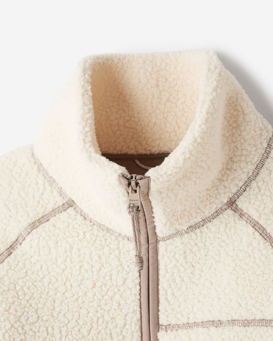 veste polaire en peau de mouton retournée alta