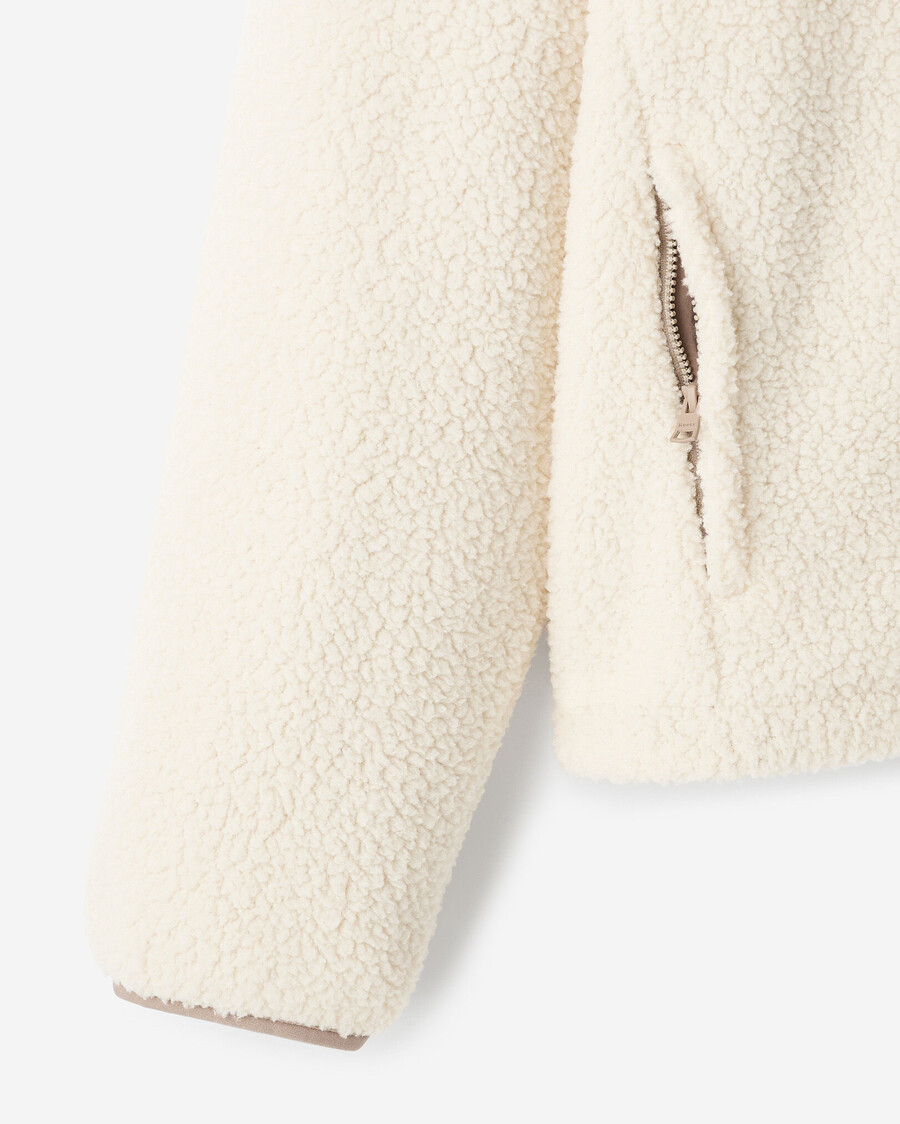 veste polaire en peau de mouton retournée alta