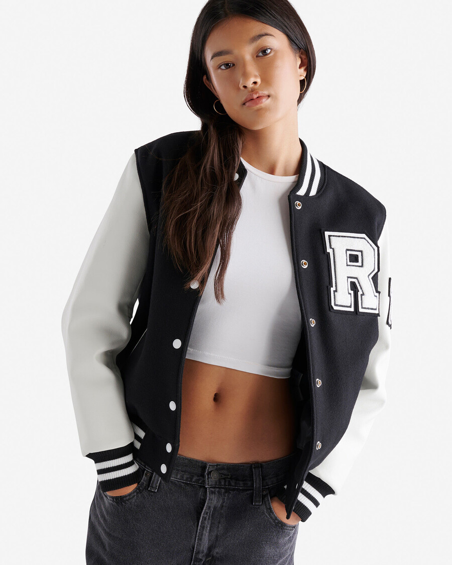 veste universitaire vintage pour femme