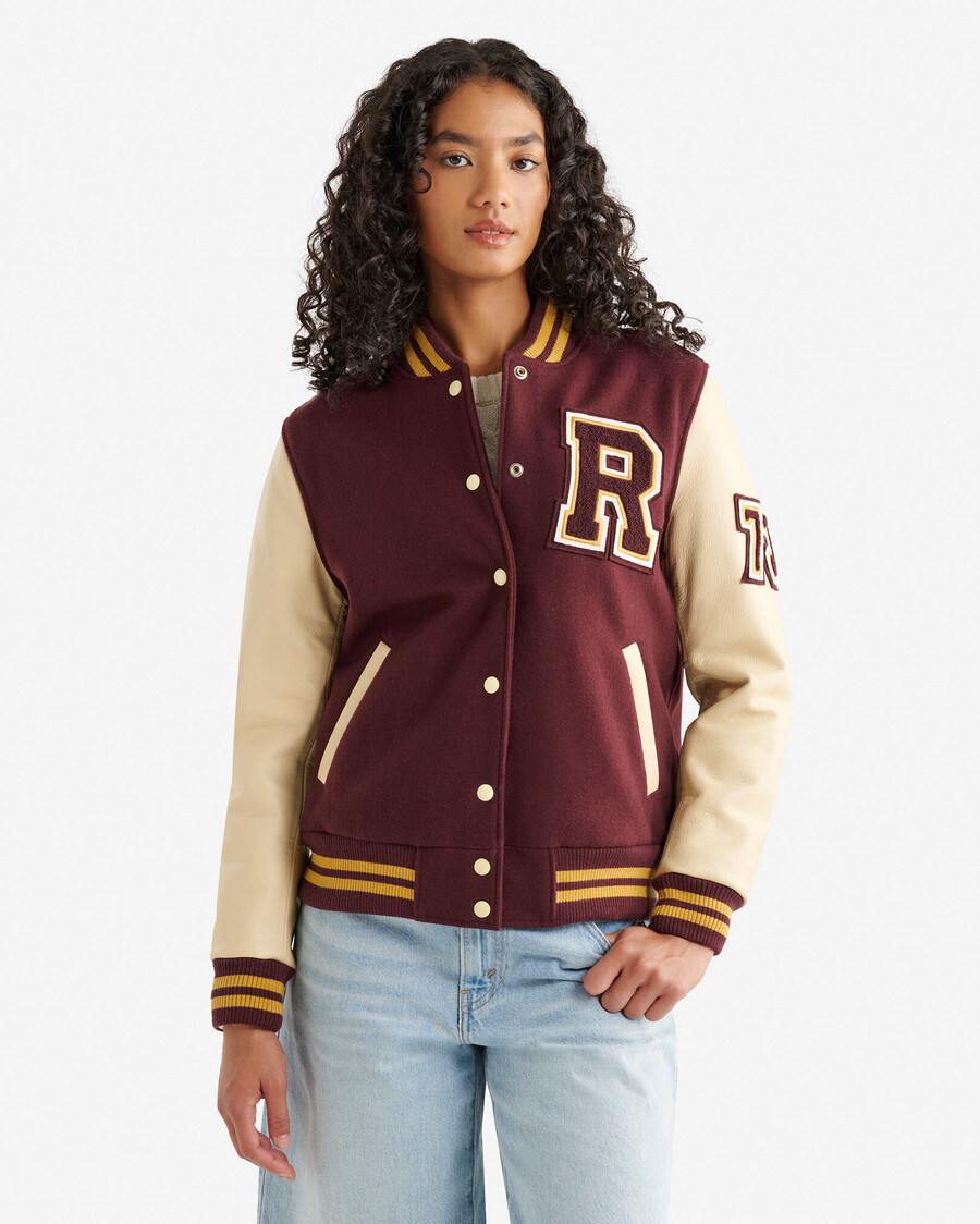 veste universitaire vintage pour femme