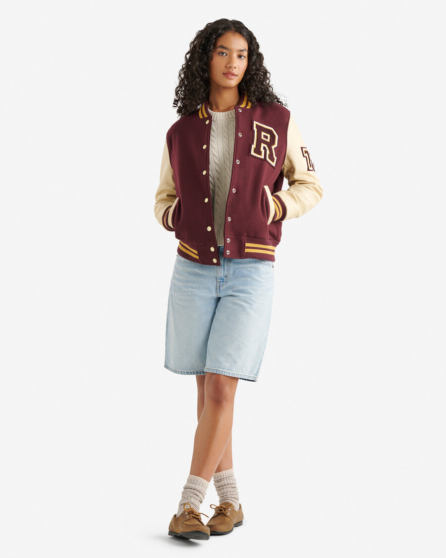 veste universitaire vintage pour femme