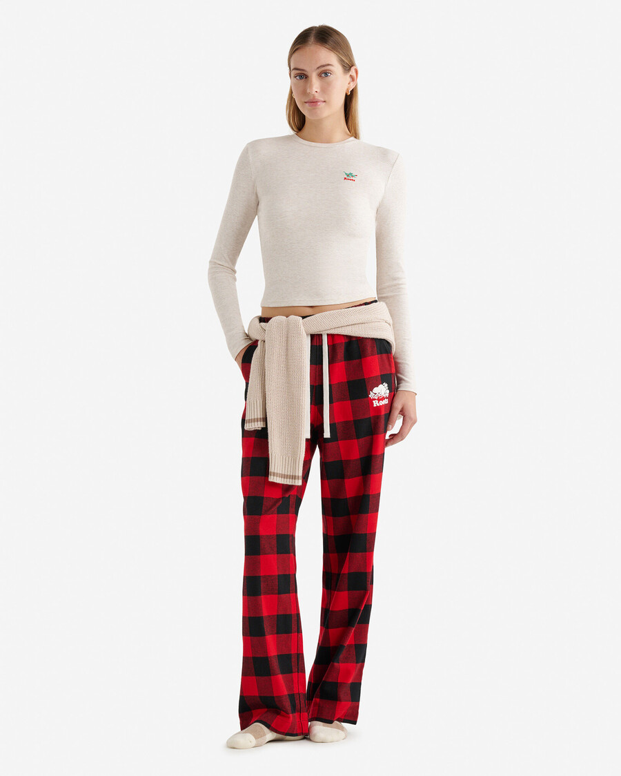 pantalon de pyjama à carreaux pour femme