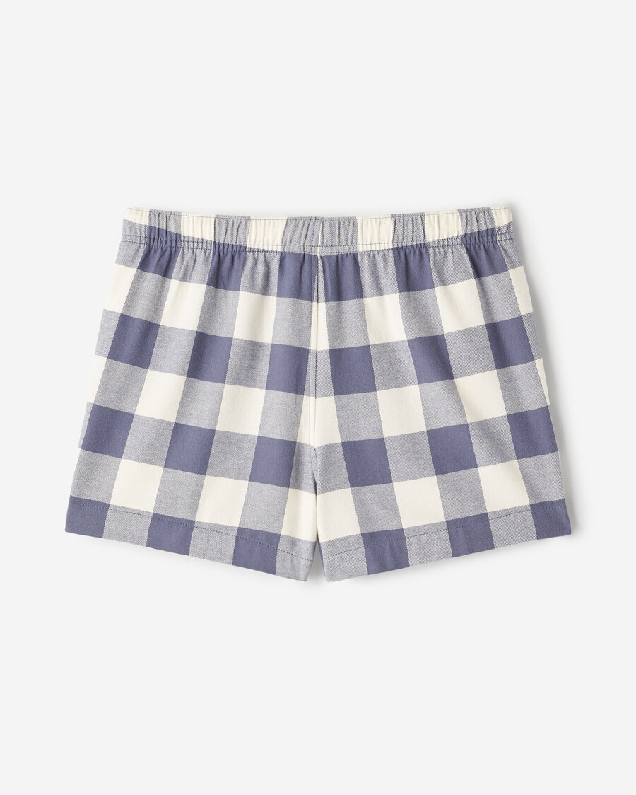 short de pyjama à carreaux pour femme