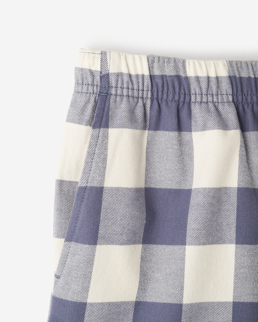 short de pyjama à carreaux pour femme