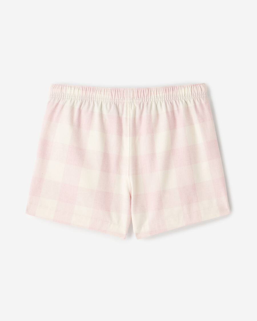 short de pyjama à carreaux pour femme