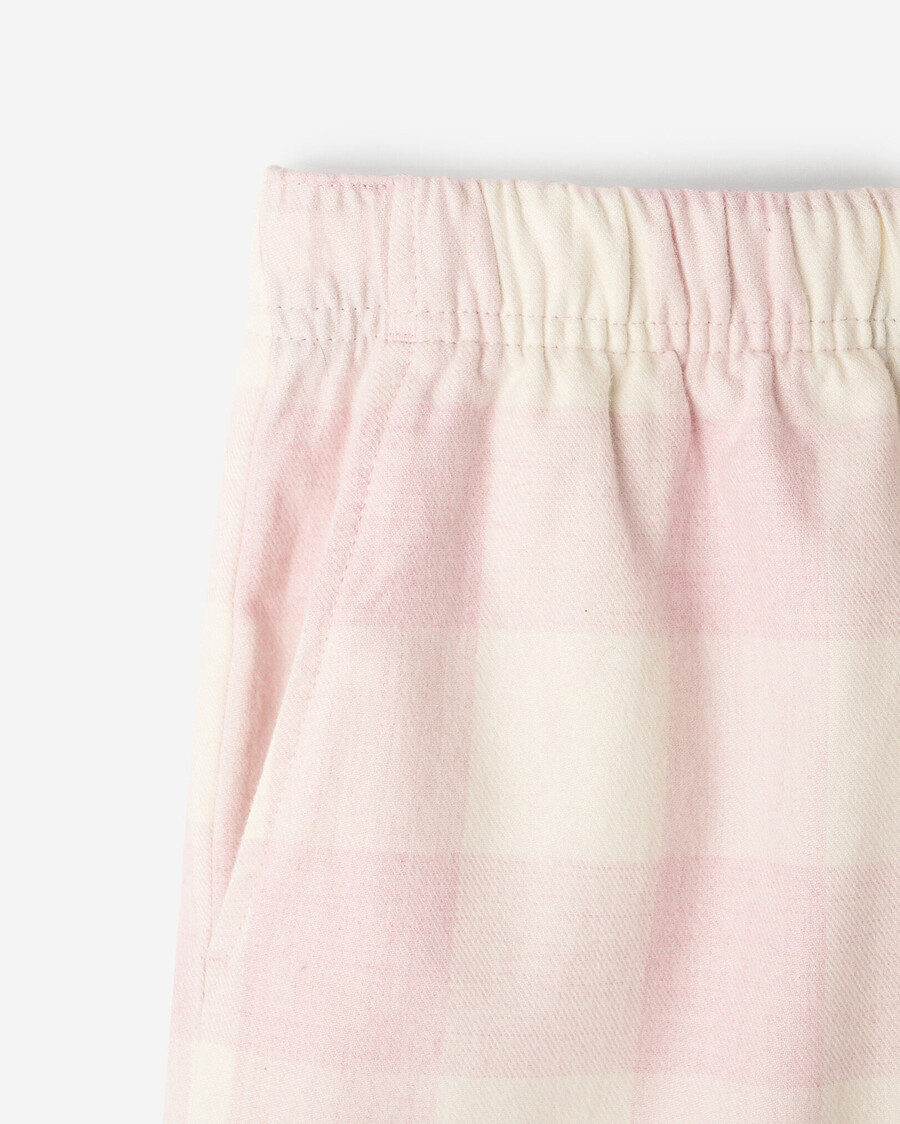 short de pyjama à carreaux pour femme