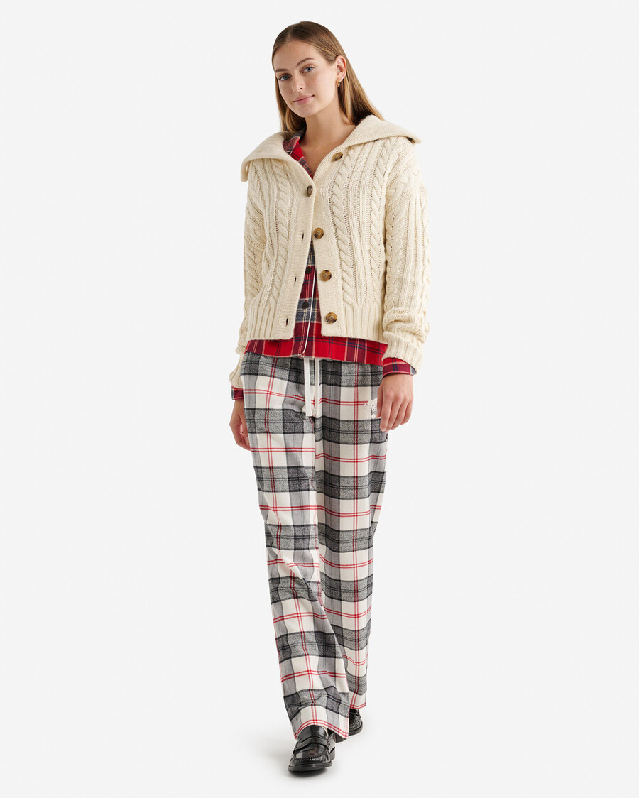 pantalon de pyjama à carreaux pour femme