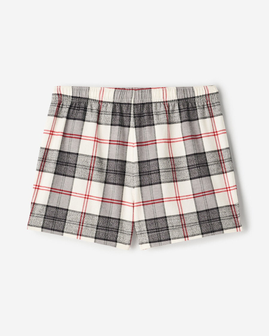 short de pyjama à carreaux pour femme