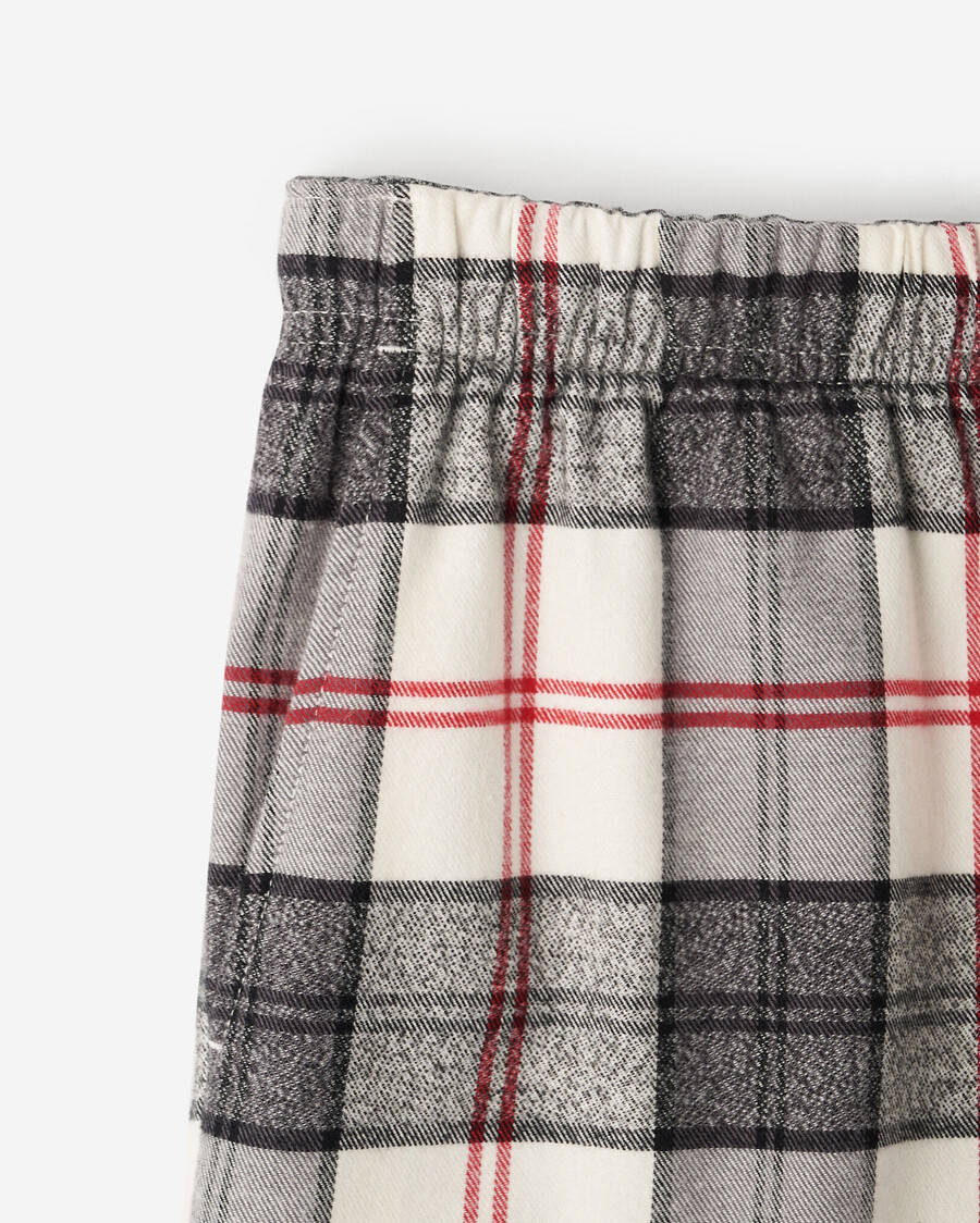 short de pyjama à carreaux pour femme