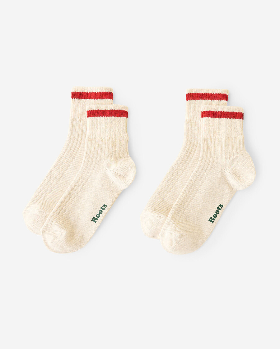lot de 2 chaussettes de cabine en coton pour adultes