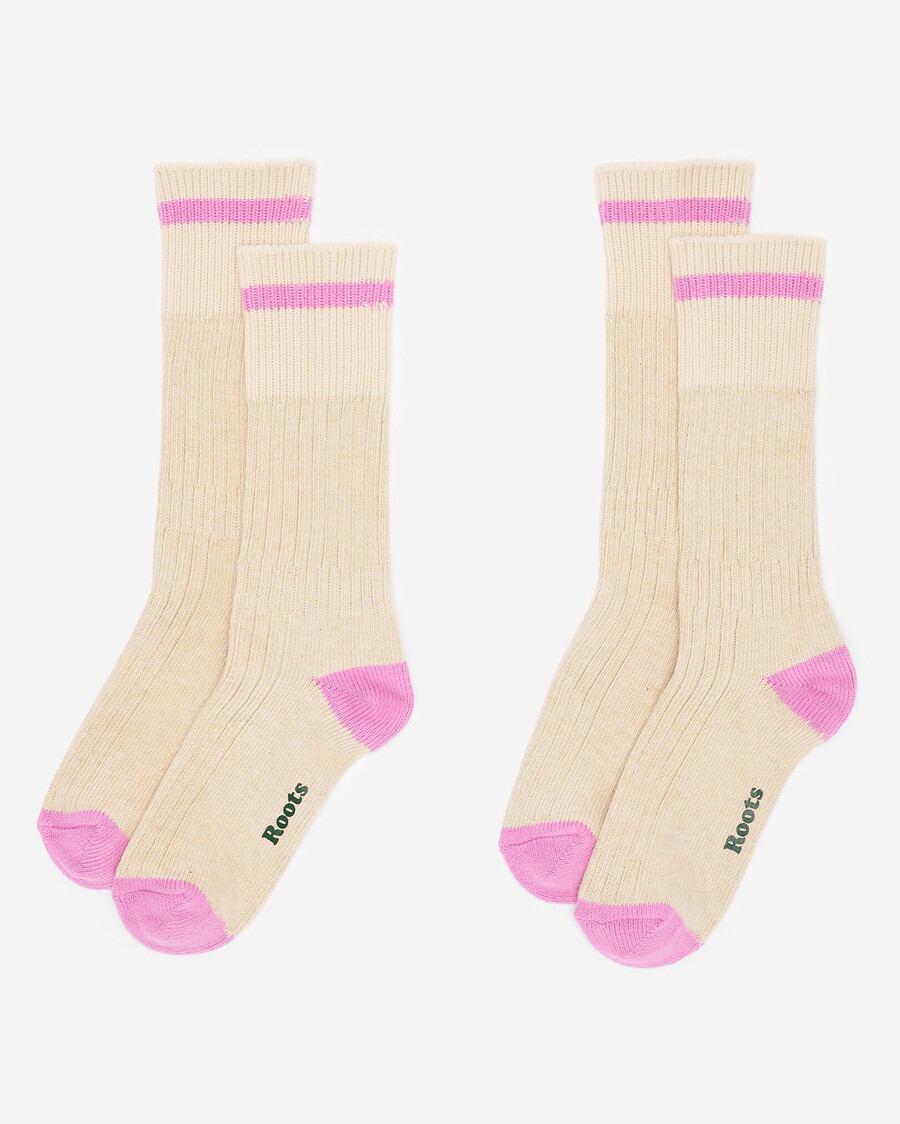 lot de 2 chaussettes de plage en coton pour adultes