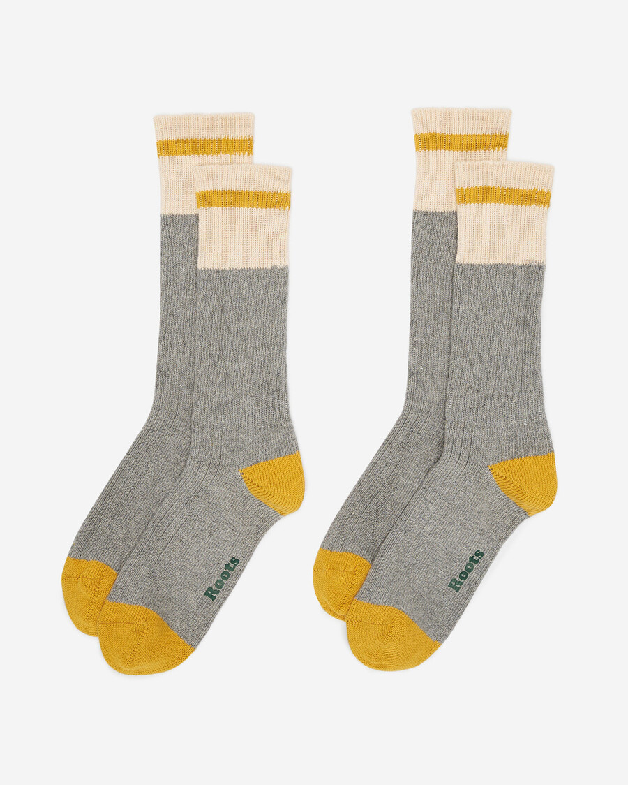 lot de 2 chaussettes de plage en coton pour adultes