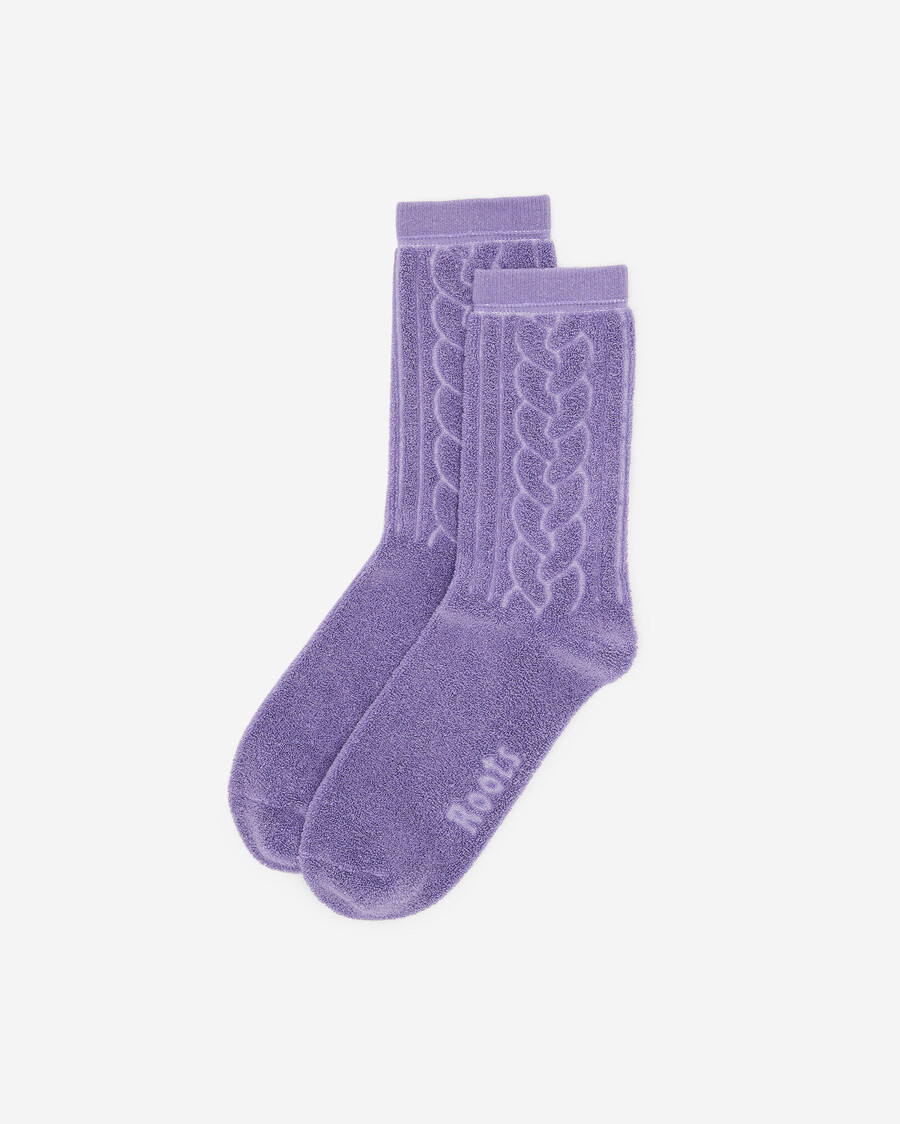chaussettes en tricot douillet pour adultes