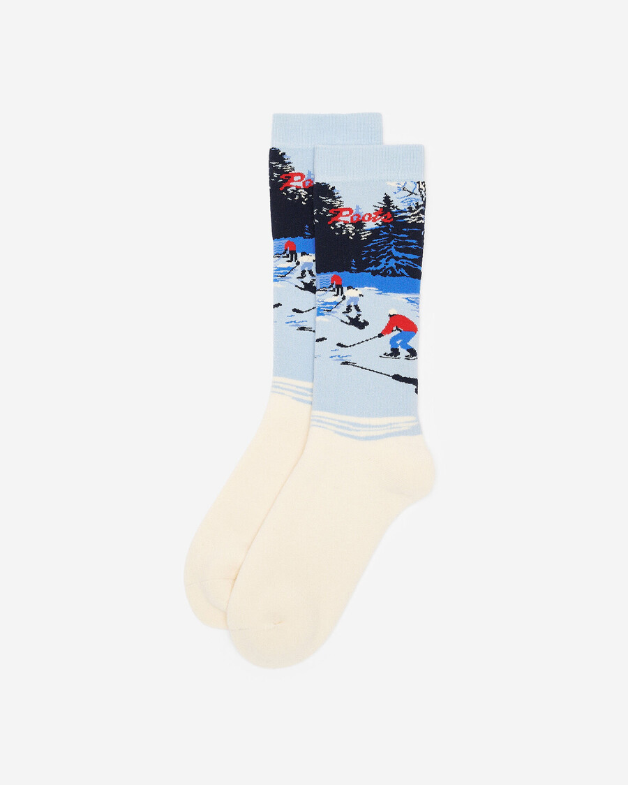 chaussettes de hockey pour adultes en intarsia