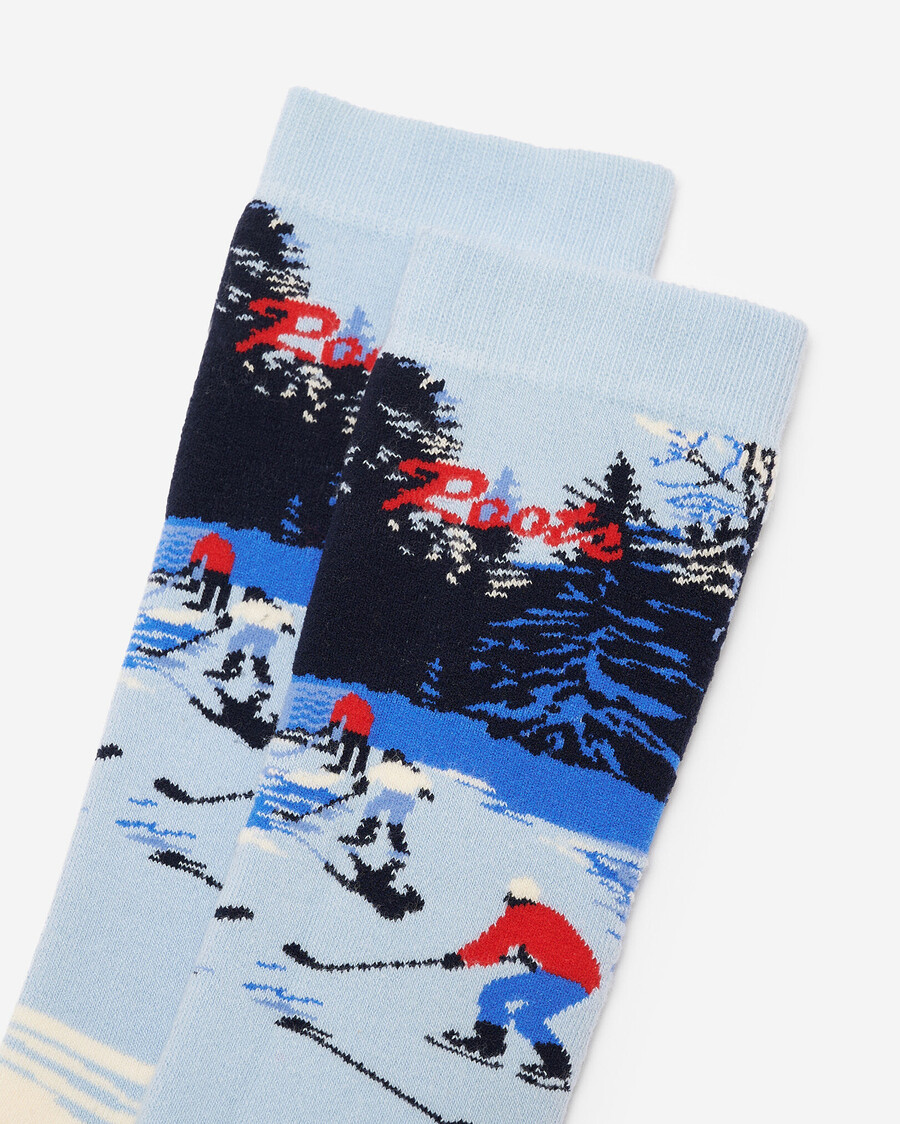 chaussettes de hockey pour adultes en intarsia