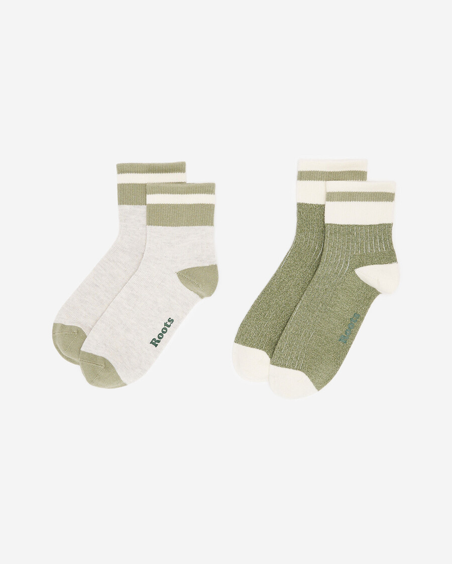 lot de 2 chaussettes de cabine en coton pour adultes