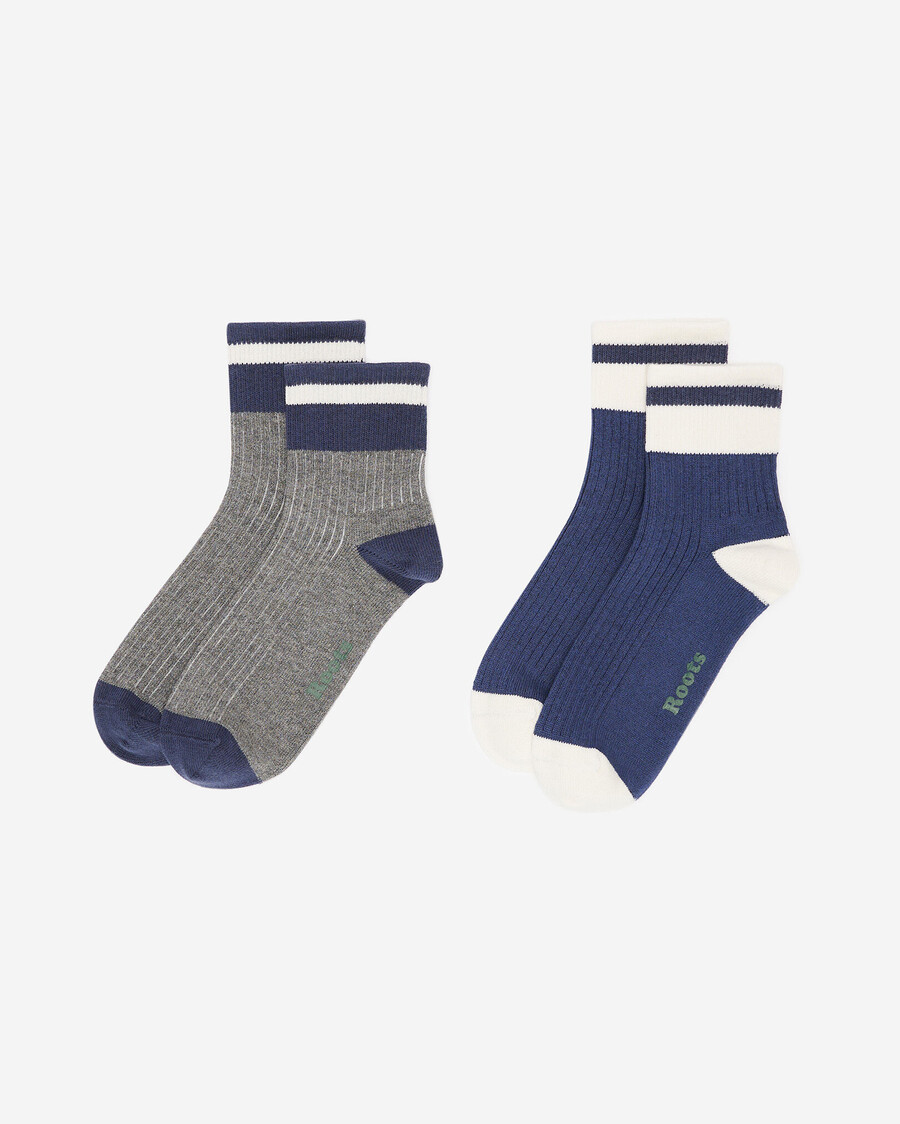 lot de 2 chaussettes de cabine en coton pour adultes