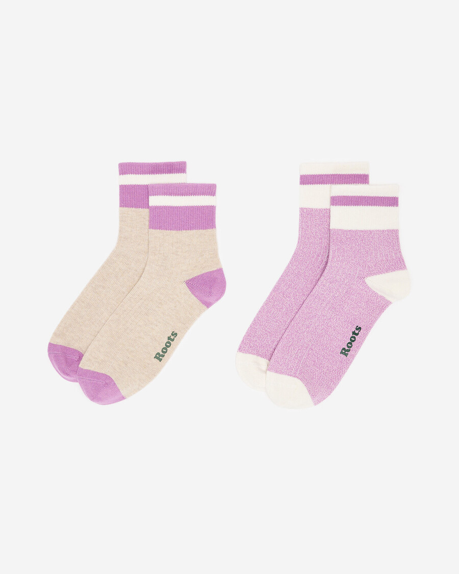 lot de 2 chaussettes de cabine en coton pour adultes