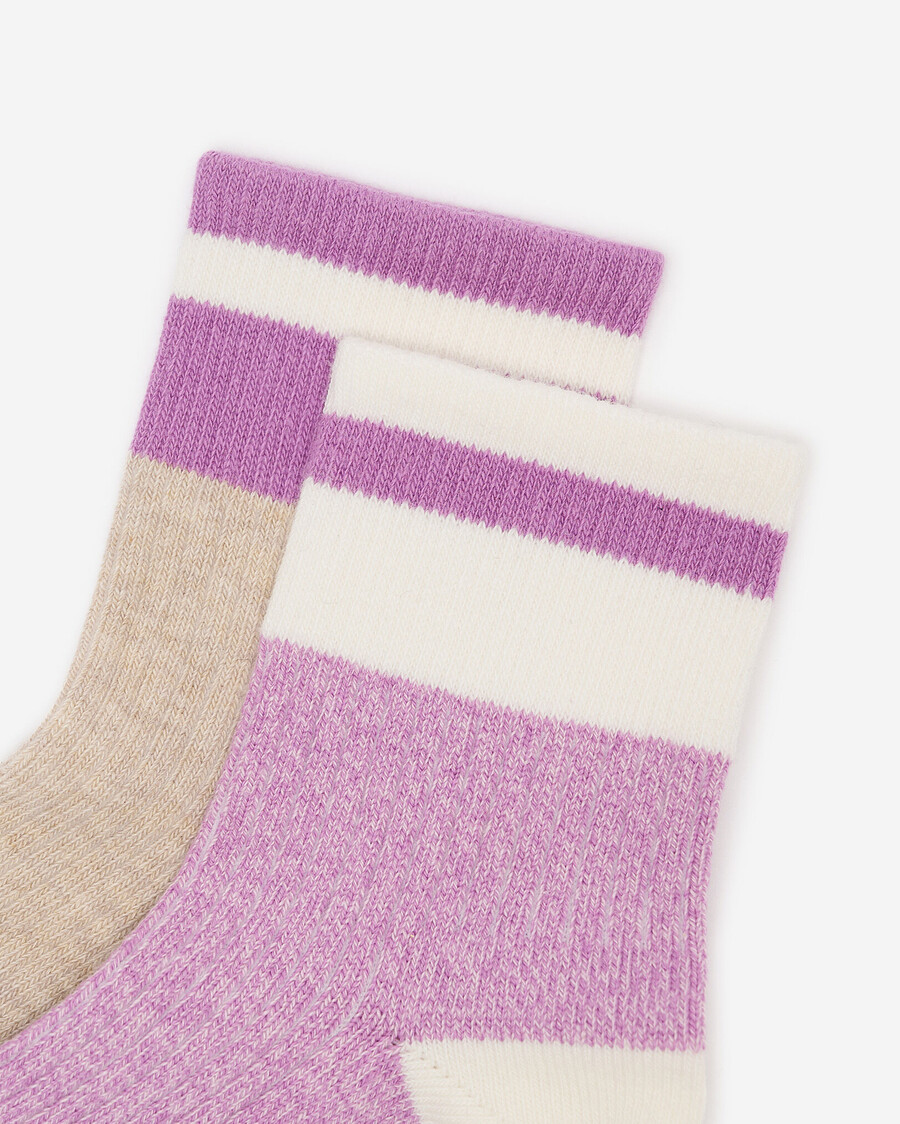 lot de 2 chaussettes de cabine en coton pour adultes