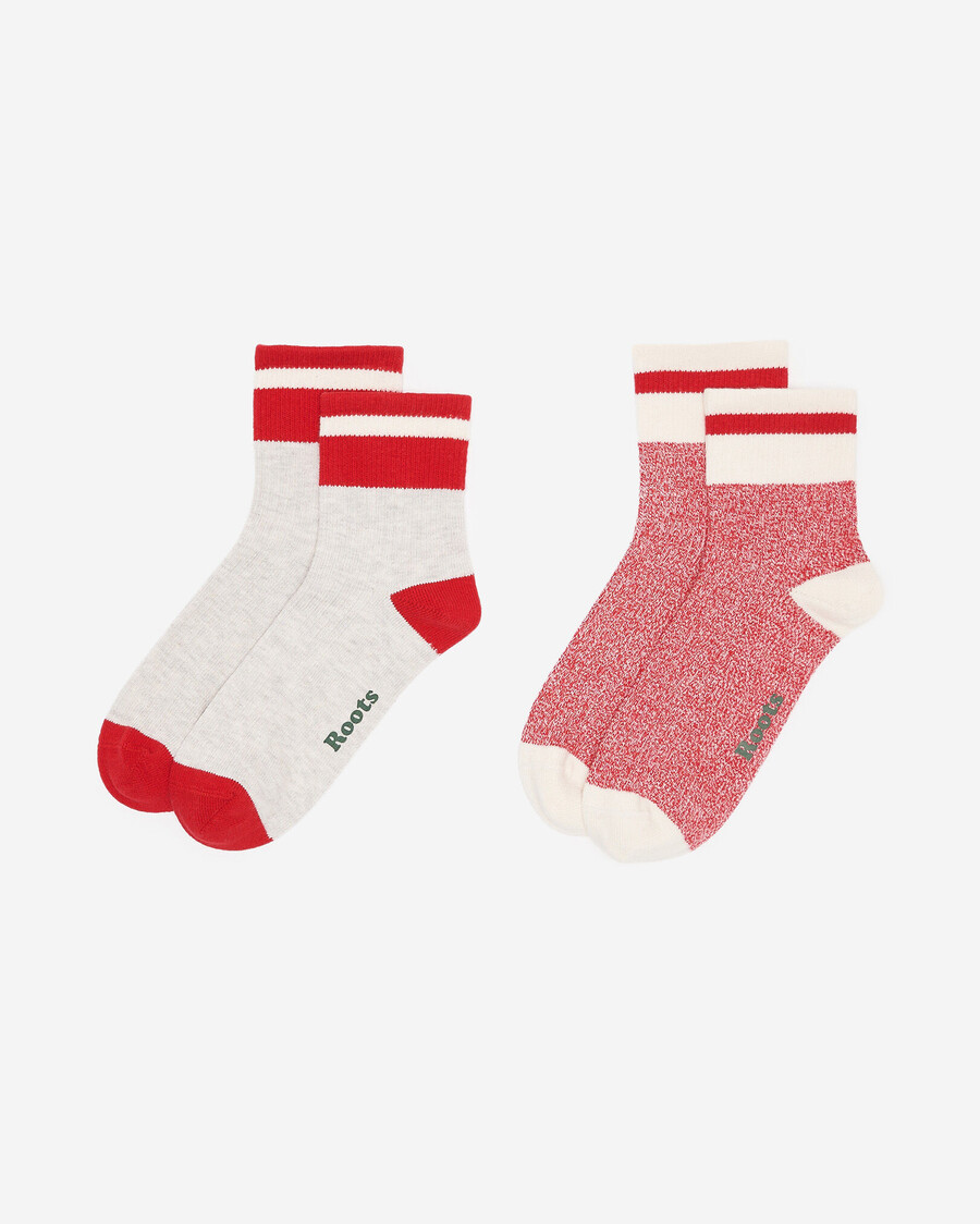 lot de 2 chaussettes de cabine en coton pour adultes