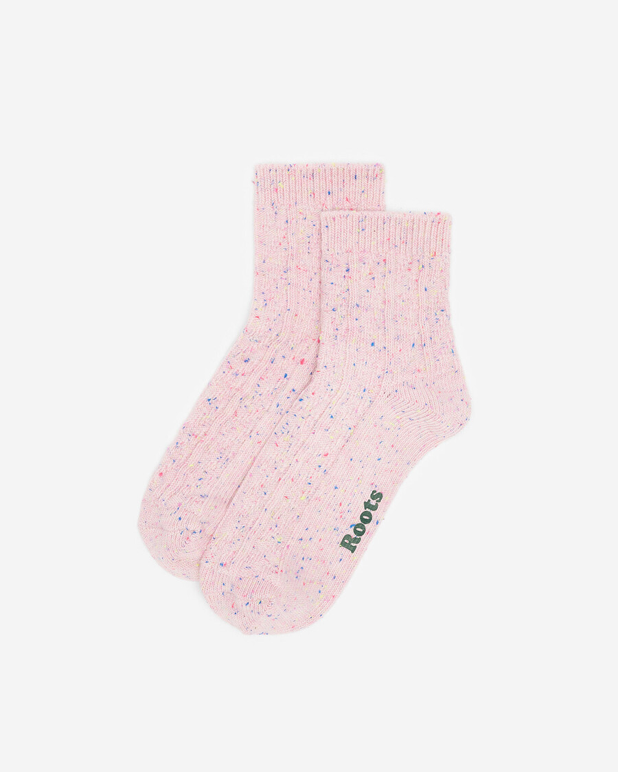 chaussettes montantes en coton torsadé pour femmes