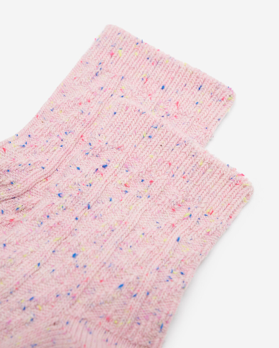 chaussettes montantes en coton torsadé pour femmes