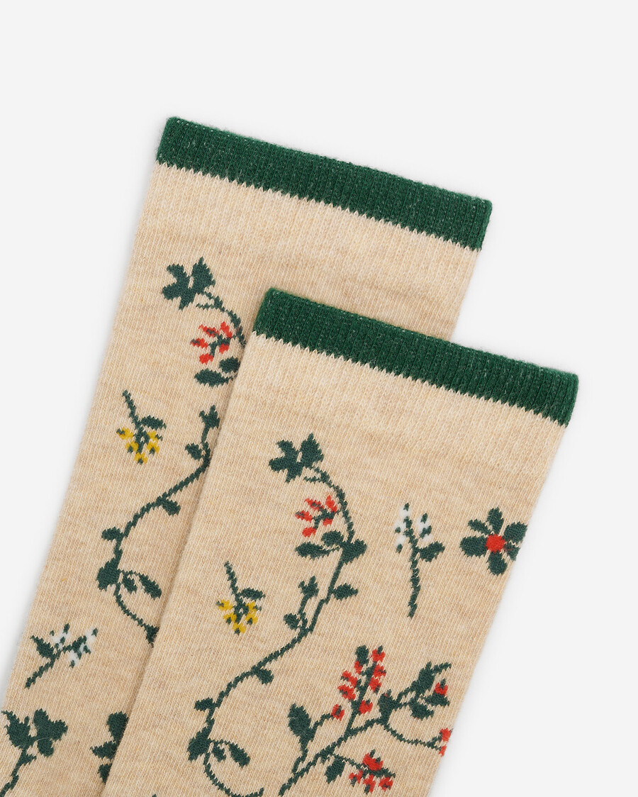 chaussettes fleuries pour femmes