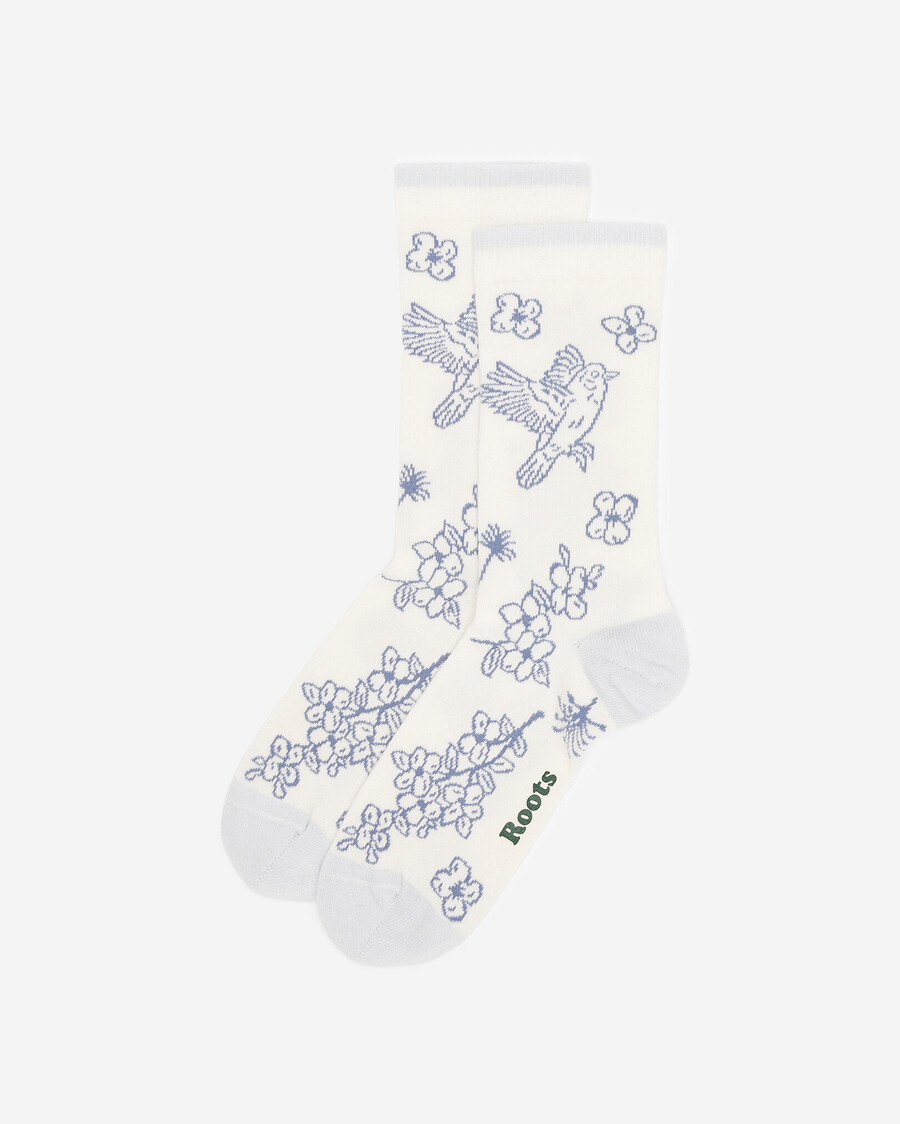 chaussettes fleuries pour femmes