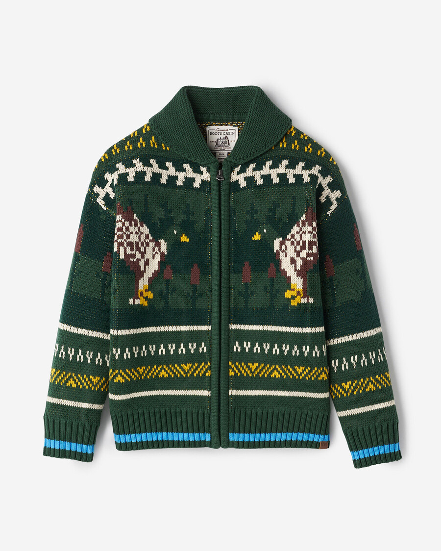 châle pour enfants cardigan fair isle