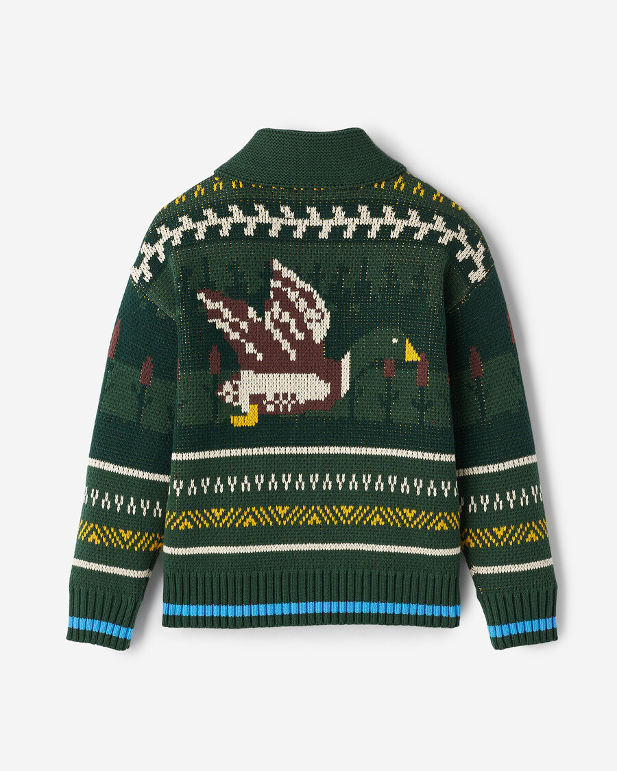 châle pour enfants cardigan fair isle