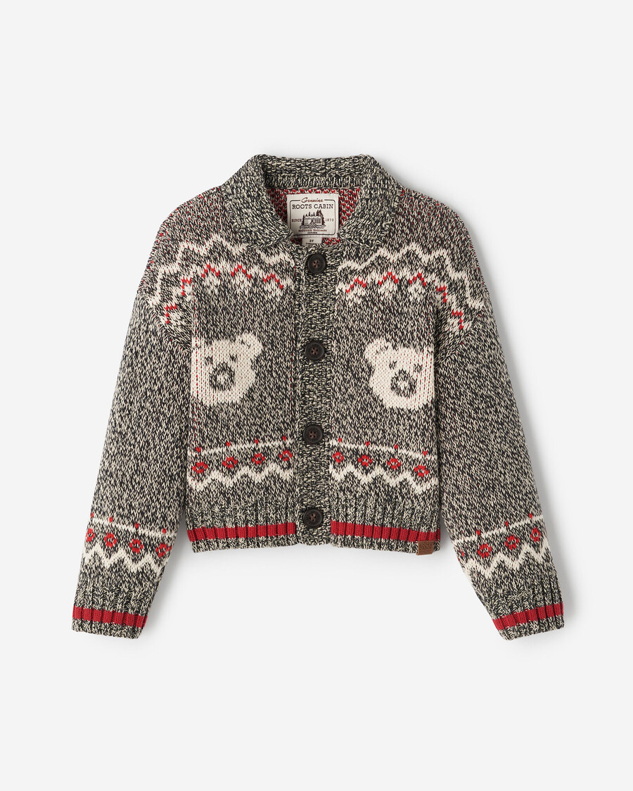cabane pour tout-petits fair isle cardigan