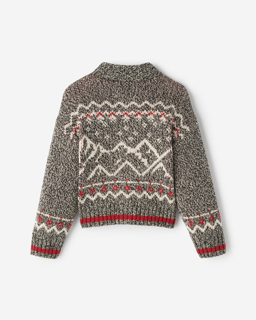 cabane pour tout-petits fair isle cardigan