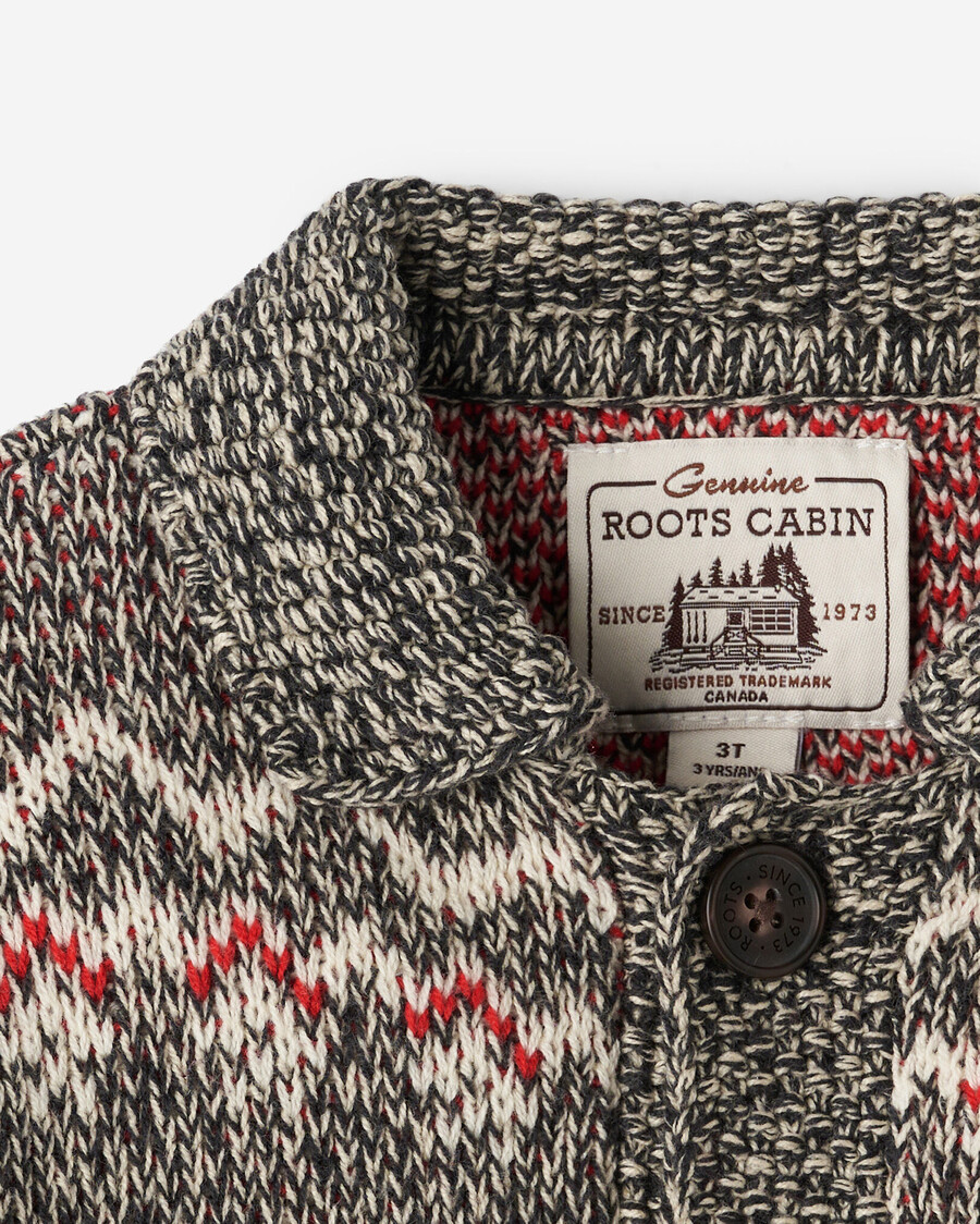 cabane pour tout-petits fair isle cardigan