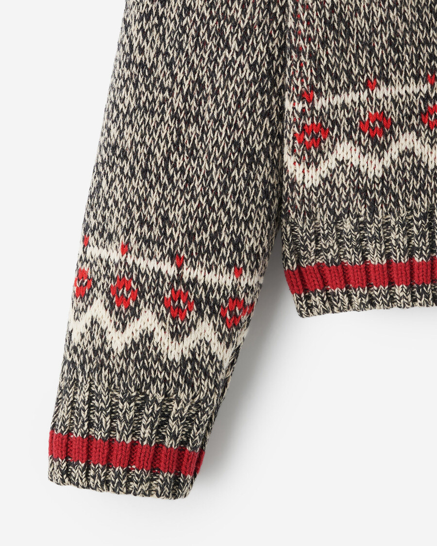 cabane pour tout-petits fair isle cardigan