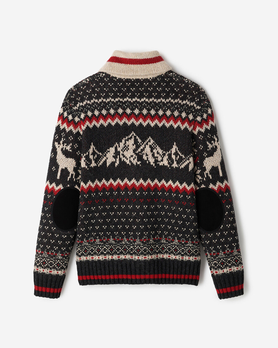 châle de cabine cardigan fair isle