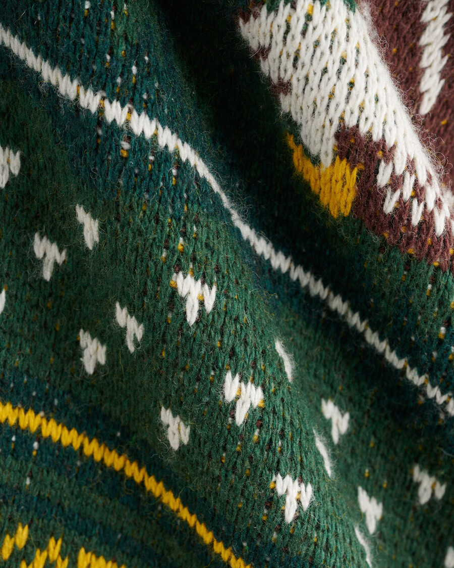 châle de cabine cardigan fair isle
