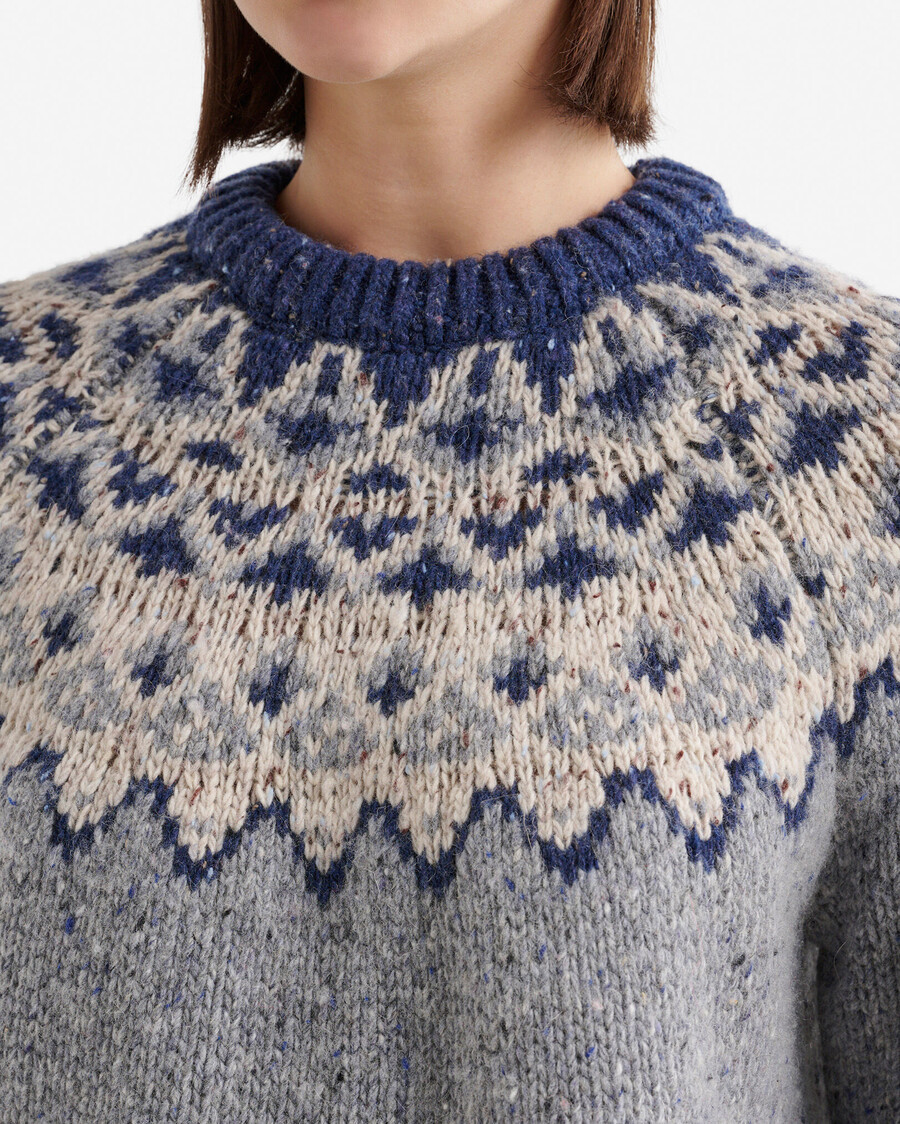 pull oversize fair isle