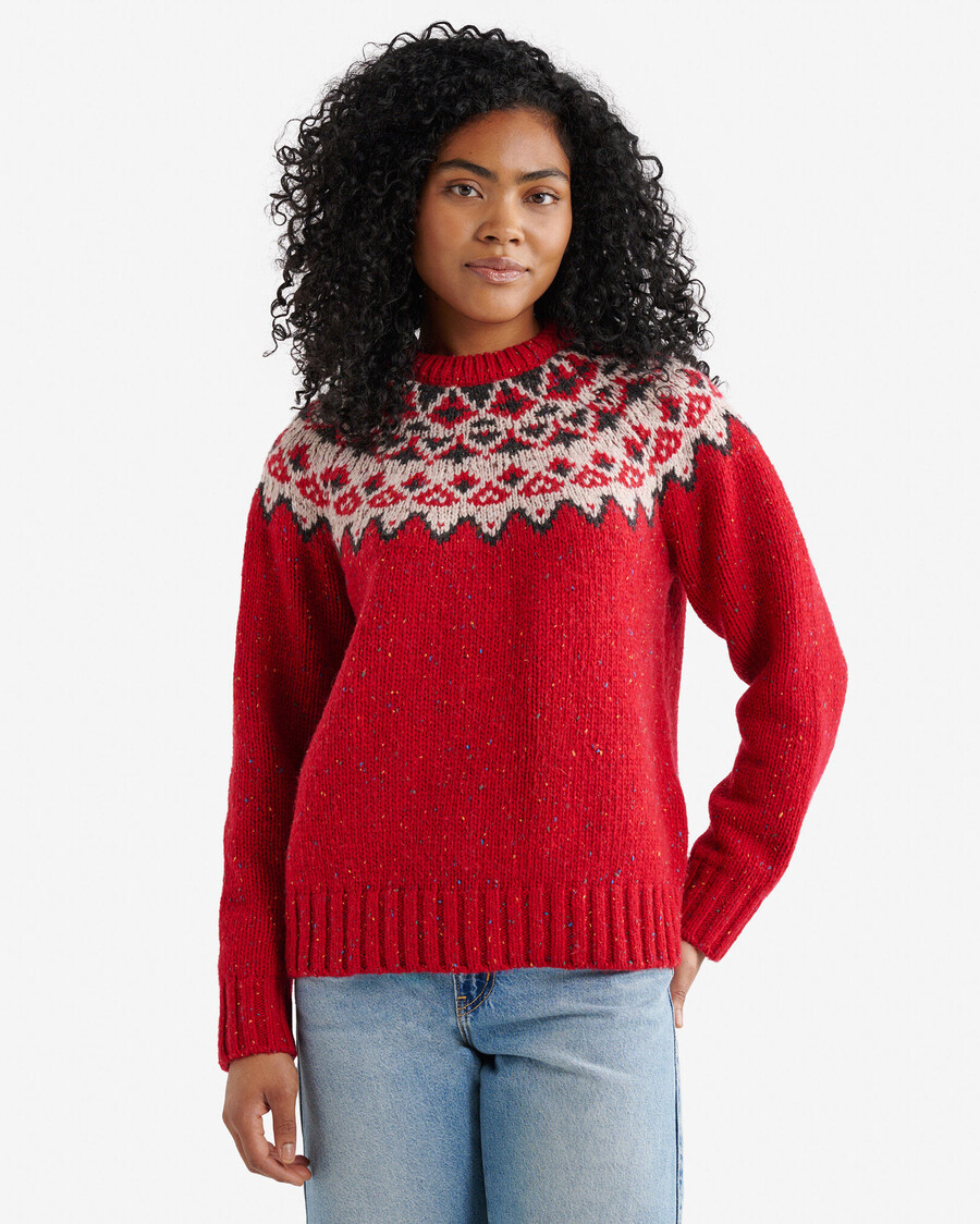 pull oversize fair isle