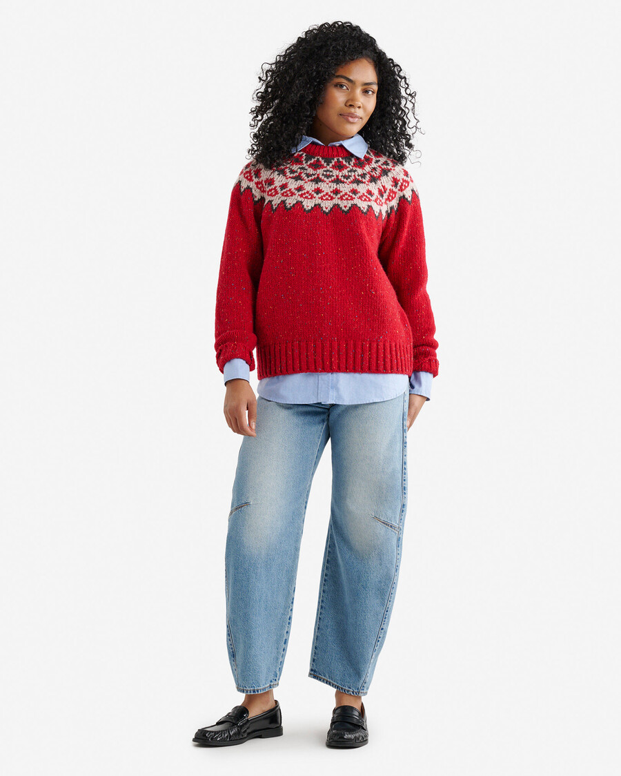 pull oversize fair isle