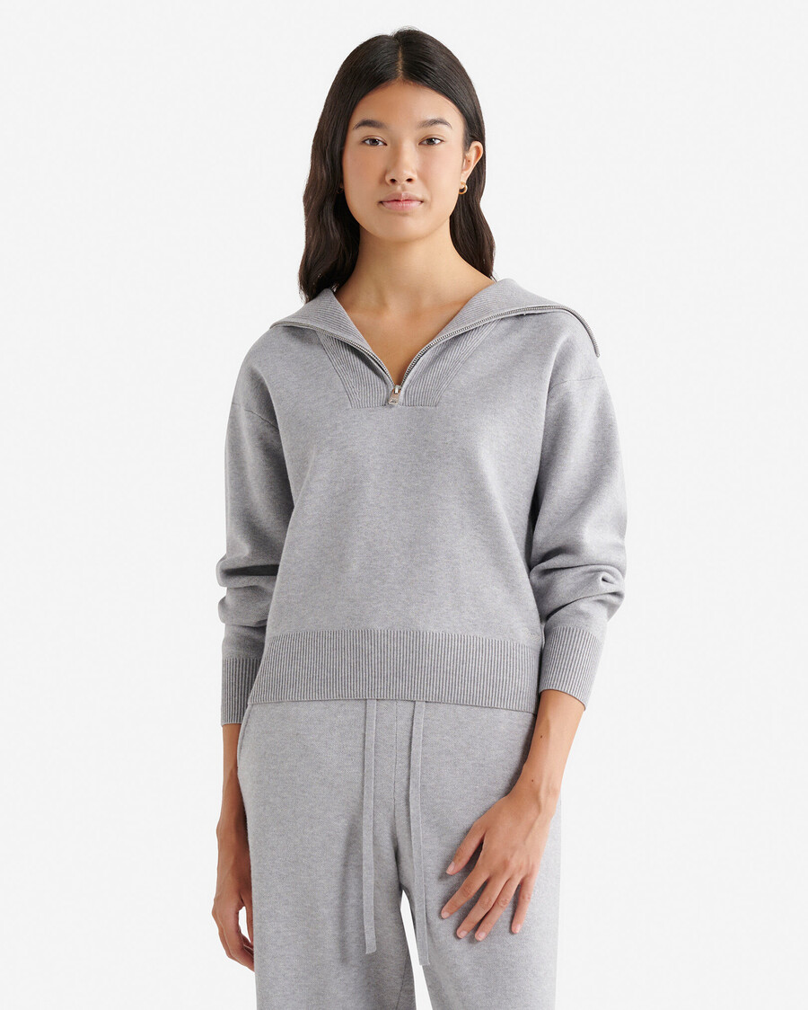 pull bowen à demi-zip